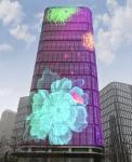 IP68 Waterproof 30mm Flexible LED Mesh Display For Glass Curtain Building