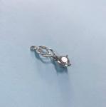 Alloy Wave Shape Hollow Rhinestone Bra Pendant Lingerie Accessories