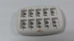 12V LCD Battery Charger 10 Position , 1500mA Rechargeable Batteries