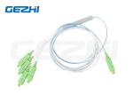 1x4 SC UPC 9/125 Um G657A1 0.9mm White Cable Mini PLC Splitter