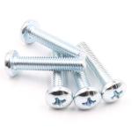 Pan Head Machine Bolt Grade 10.9 Zinc Coated Bolts Full Thread