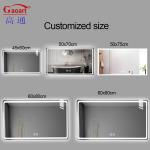 Smart Glass Round Design LED Mirror for Hotel Room Full Light Up Bedroom