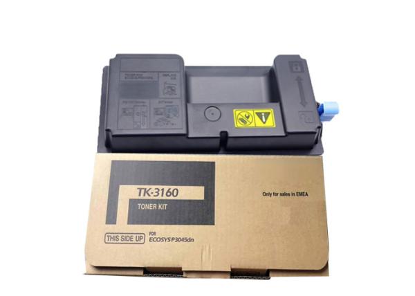 Original Kyocera Toner Cartridges TK - 3160 Black Toner For Ecosys P3045dn - 12