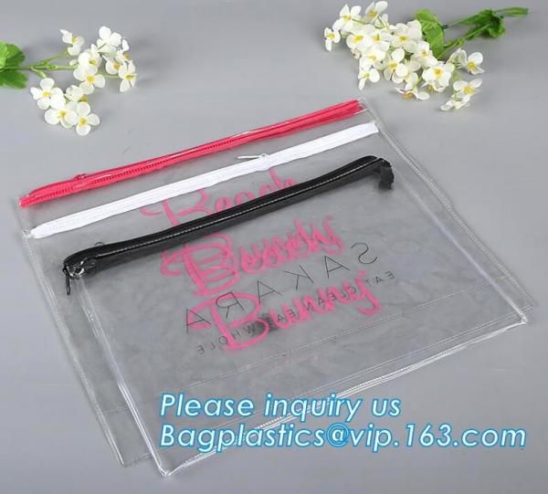 Holographic Factory Manufacture Custom Logo Transparent PVC Cosmetic Bag Women Travel Clear Wash Organizer Pouch bagease
