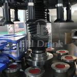 9000BPH OPP Hot Melt Bottle Label Sticking Machine Full Automatic 9 Heads Rotary