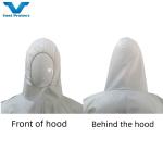 CE Type 5 6 Disposable Hooded Coveralls Durable Waterproof Suit For Customized