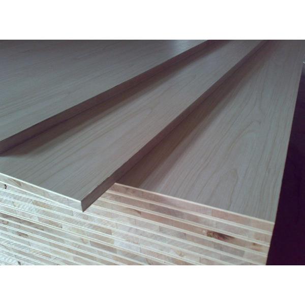 E1 Grade Pine core Veneered Block board , Wall Panel Hardwood Block Board 18-45mm