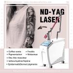 Medical Q Switched ND Yag Laser Tattoo Removal Machine 500mJ for Vascular