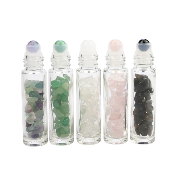 Aluminum Lids Crystal Roller Bottles Wholesale Refillable Roll On Bottles