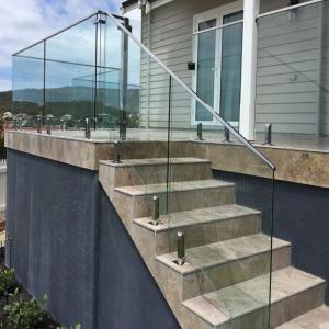 Wholesale Modern and Sleek Glass and Stainless Steel Handrail from china suppliers