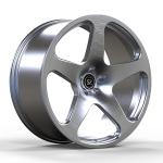 Grey Brushed 1Piece Forged Aluminum Alloy Wheels Staggered 20" And 21" For Benz