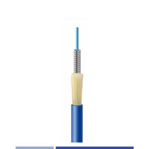 Wholesale Armored Indoor Fiber Optic Cable 12 Strand Singlemode G652D LSZH Jacket from china suppliers