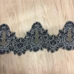 Jacquard Cord Eyelash Lace Border for Wedding Bridal Dress