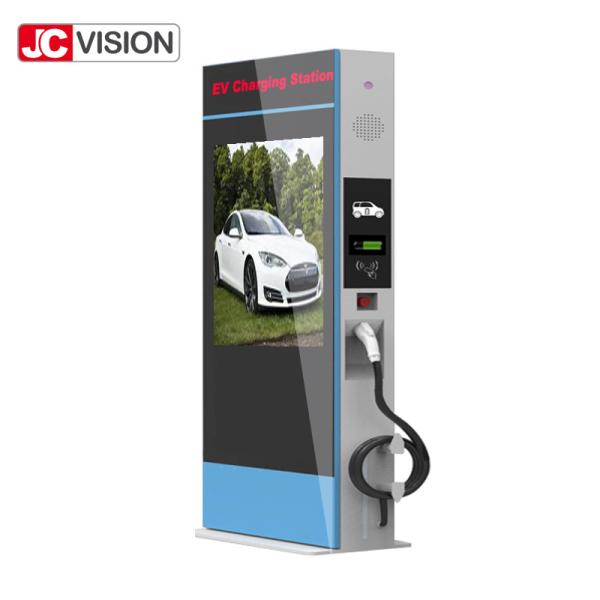 JCVISION LCD Advertising Display Digital Signage Poster For EV Charging Station