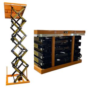 Wholesale CE Max Height 4.8M 500kg Electric Industrial Hydraulic Electric Five Scissor Lift Table from china suppliers