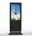Anti Glare Floor Standing Touch Screen Kiosk , Restaurant Digital Signage