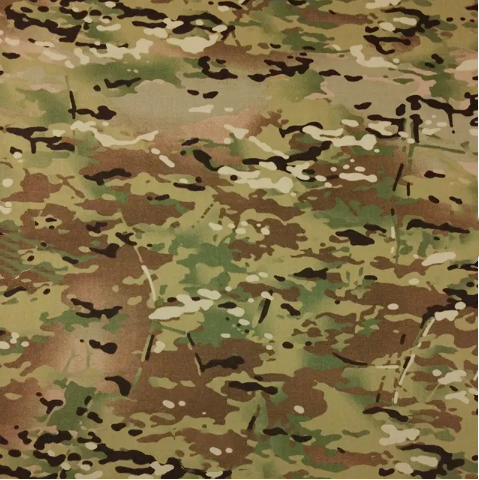 Woven Twill Camo Material Fabric Waterproof Multicam Nylon Cloth