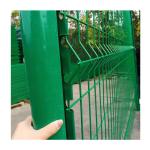 Steel Material Modern Stylish Gray/Green Color PVC Coated 3D Garden Fence for