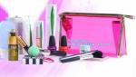 Makeup pvc Cosmetic Pen Pencil Case Coin Purse buttons, Zippered Makeup Bag