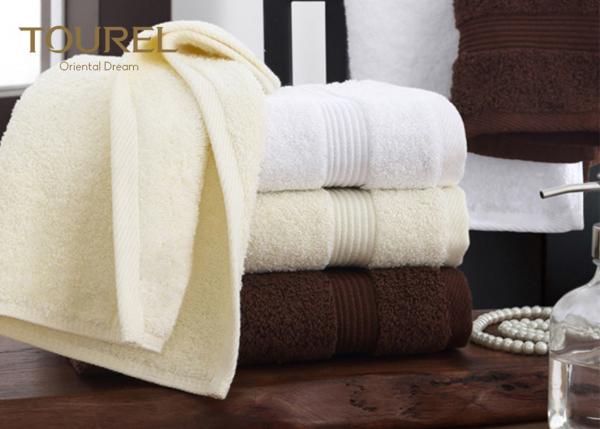 Quality Wholesale 100 Cotton Plain Dyed Hotel Towel Set Absorbent White Soft Hotel Bath Towel Set for sale