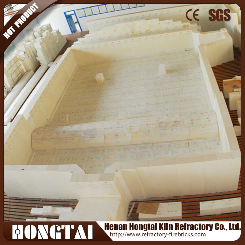 White Fused Cast AZS Brick Refractory for Glass Furnace Standard SiO2 Content 33 36 41
