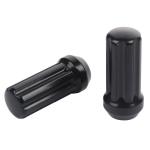 7 Spline Locking Lug Nuts Black , Carbon Steel Dodge Ram 2500 / 3500 Lug Nuts