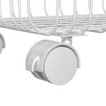 Household Wire Laundry Hamper With Wheels Metal Clothes Hamper 400x419x583mm