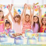 Party Treat Boxes, Iridescent Metallic Foil Gift Boxes- arty Favors, Goodie