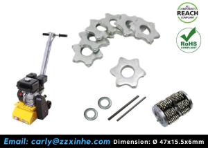 Wholesale Edco CPM-8 CPM-10 Concrete Floor Planer Scarifier Parts 6Pt Tungsten Carbide Tipped Cutters Flails from china suppliers