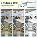 80W 400W Dimmable Industrial High Bay Square Led Light Linear Highbay for