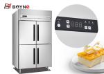 Stainless Steel Double door Insert Chiller Cabinet Bakery Bread Shop Kitchen