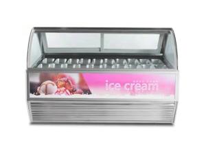 Wholesale 12 Pans Commercial Ice Cream Display Freezer Showcase With Secop Compressor from china suppliers