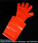 Extended Plastic Disposable Veterinary Long Sleeve Gloves Waterproof Disposable