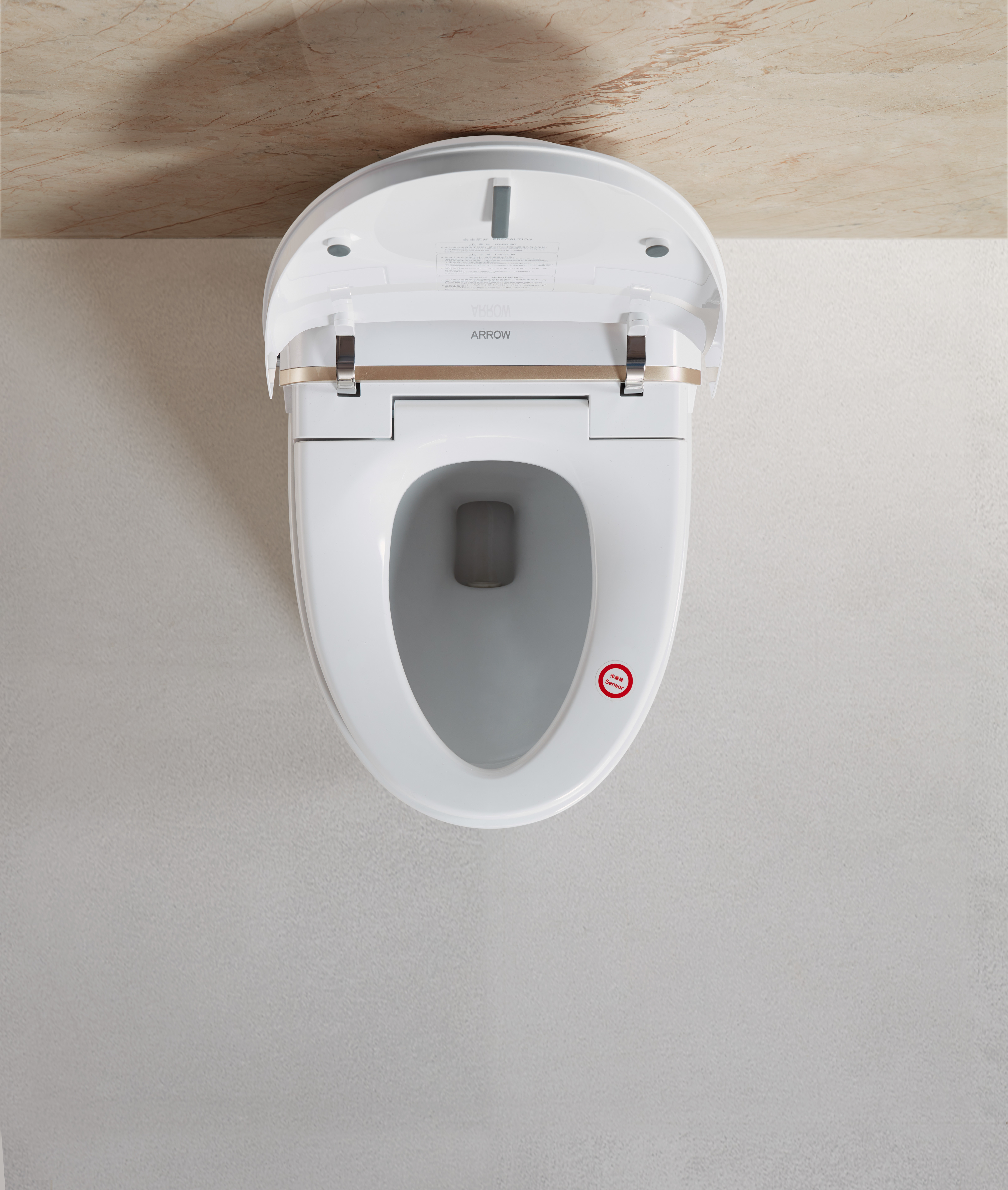 Air Dry Functional Modern Smart Toilet , Siphonic Self Heating Toilet Seat