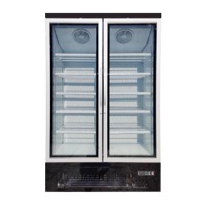 Wholesale Double Swing Stand Up Glass Door Freezer R290 Refrigerant Ventilated Cooling System from china suppliers