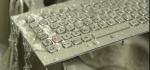 Industrial Metal Kiosk Compact Keyboard with Ruggedized Trackball
