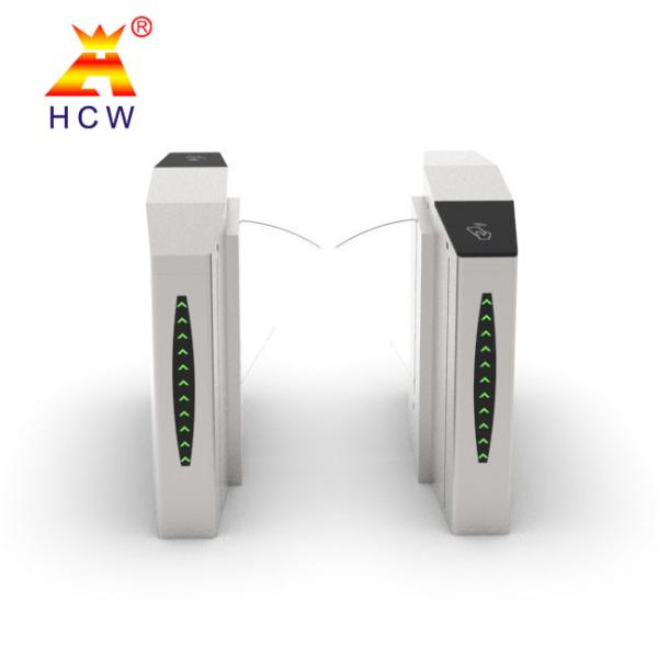 30 People / Minute 304 Stainless Steel Cabinet Optical Flap Barrier Turnstile