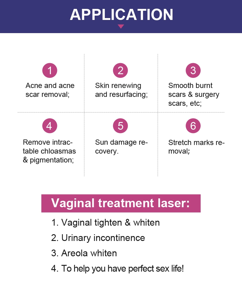 Gynecology CO2 Fractional Laser Machine For Vaginal Tightening