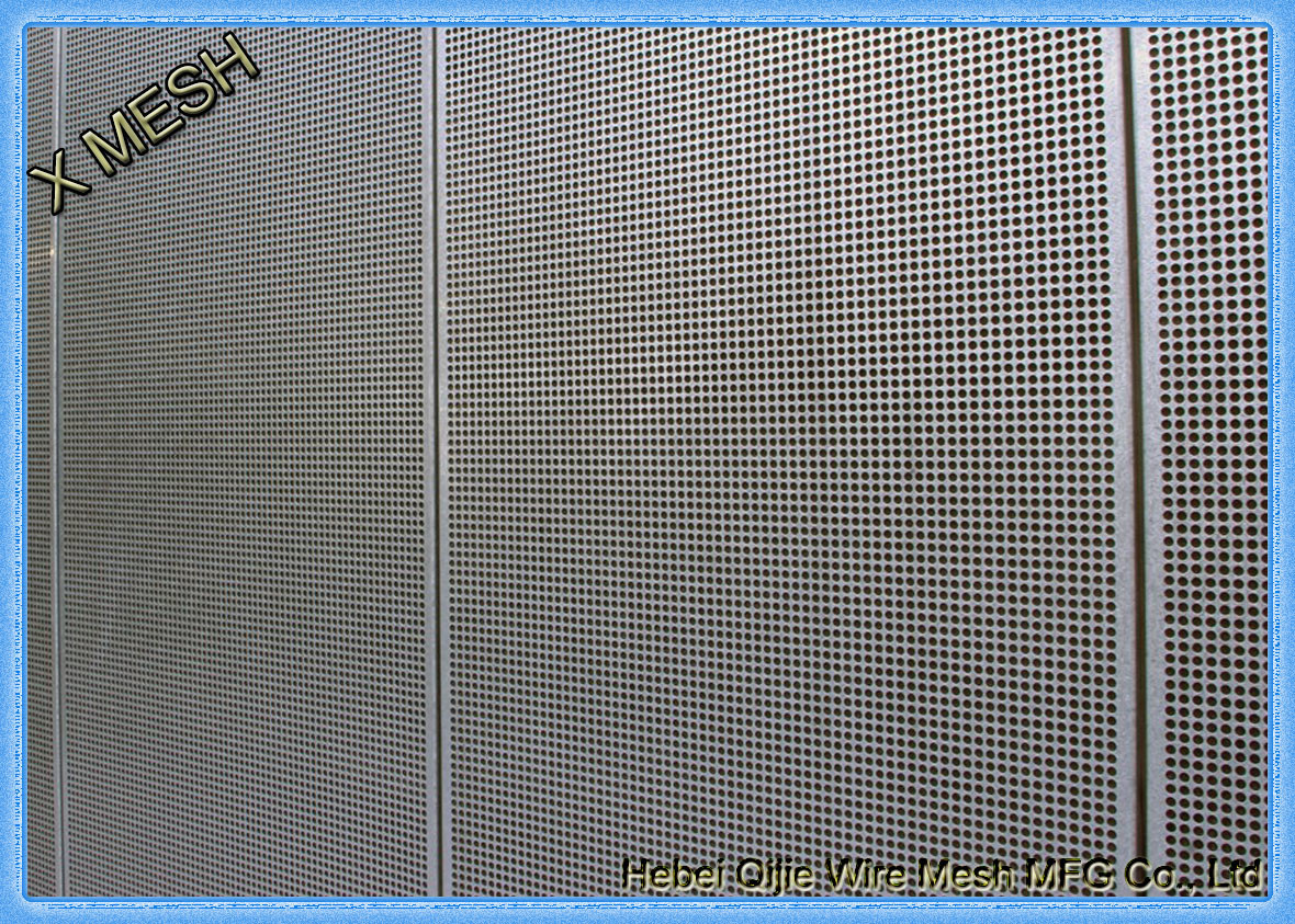 Thick Square Hole Perforated Sheet Metal Hot Dipped Galvanized 1.5mm Thickness