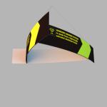 Suspended Trade Show Event Booth Hanging Display Signs Hanging Ceiling Banner