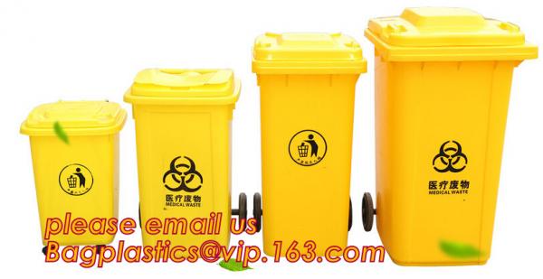 Quality Medical Disposal Bin Sharp /Safe SharpS Containers biohazard needle disposal sharp container, Plastic Wheeled Trash Can for sale