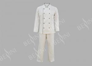 Wholesale Anti Shrink Personal Protective Clothing / Womens Chef Clothes Button Front Closure from china suppliers