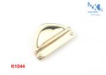Light Gold Handbag Twist Lock 48mm , High Grade Turn Lock Clasp Hardware