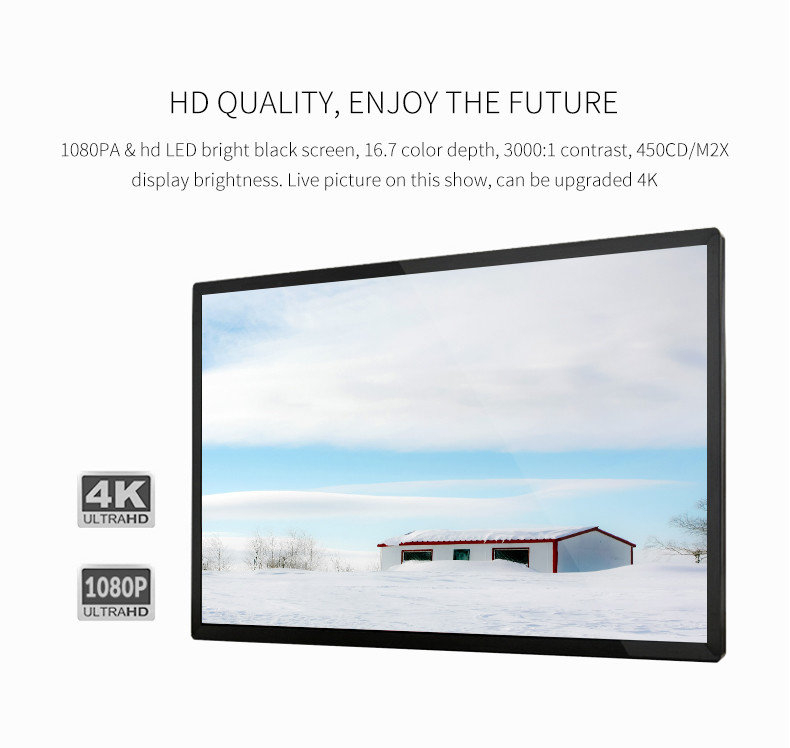 Self Service LCD Touch Screen Interactive Whiteboard Black Shell Colour