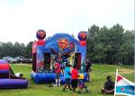 0.55mm Plato PVC Spiderman Inflatable Bouncer , Commercial Bounce House For