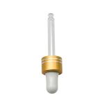 White Silicone Nipple 18 410 Gold Aluminum Dropper