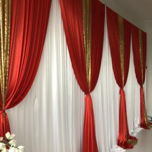 Wholesale New Design Wedding Backdrop Party Decoration Curtains Cross Valance High Quality Wedding Backdrop from china suppliers