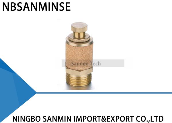 Silencer Sintered Copper Muffler Brass Fitting Exhaust Muffler Throttle Valve