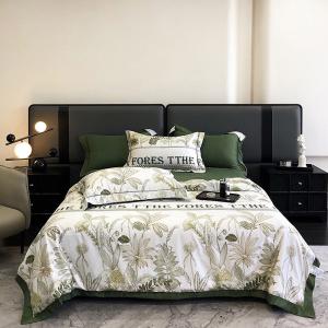 Wholesale European Skin-Friendly Printing Summer Quilt Set of Four in Smooth Ice Silk Gift Quilt from china suppliers