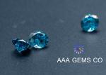 Blue 8mm Moissanite Gemstones Excellent Grade Forever Brilliant Moissanite